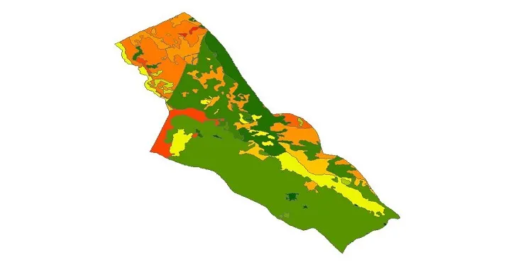 بروزترین نقشه شیپ فایل کاربری اراضی شهرستان دشت آزادگان + PDF