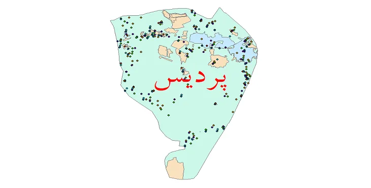 دانلود نقشه جمعیت نقاط شهری و روستایی شهرستان پردیس از سال 1335 تا 1395