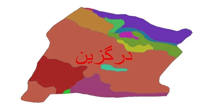 نقشه شیپ فایل (GIS) زمین‌ شناسی شهرستان درگزین