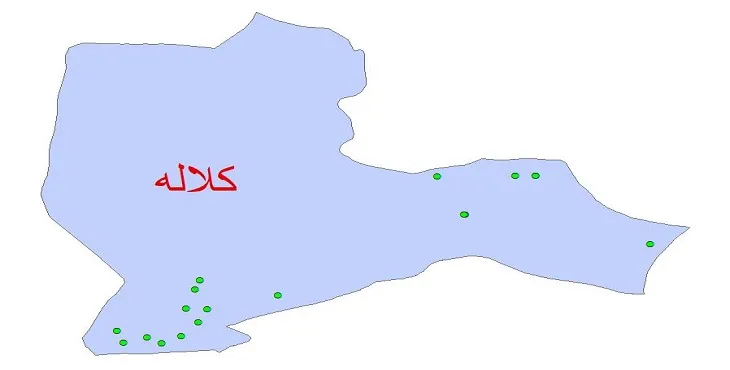 دانلود نقشه شیپ فایل کیفیت آب چاه های شهرستان کلاله