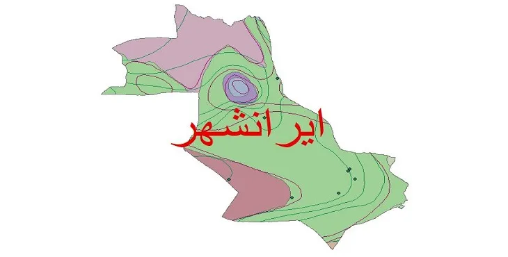 نقشه شیپ‌ فایل اقلیم‌شناسی شهرستان ایرانشهر + 7 لایه اقلیمی