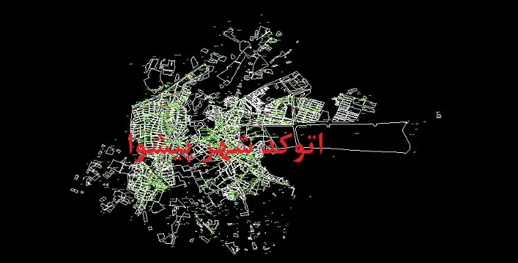 دانلود نقشه اتوکد شهر پیشوا