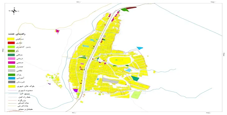 نقشه شیپ فایل (GIS) شهر معمولان 1405 + عکس با کیفیت