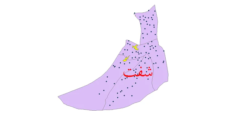 دانلود نقشه شیپ فایل (GIS) تقسیمات سیاسی شهرستان شفت سال 1400