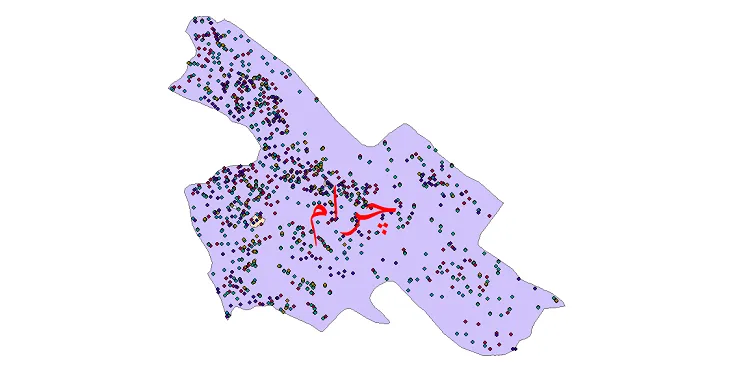 دانلود نقشه شیپ فایل جمعیت نقاط شهری و روستایی شهرستان چرام از سال 1335 تا 1395