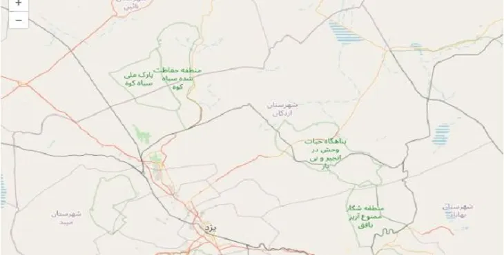 دانلود نقشه شهرستان اردکان + pdf با کیفیت بالا