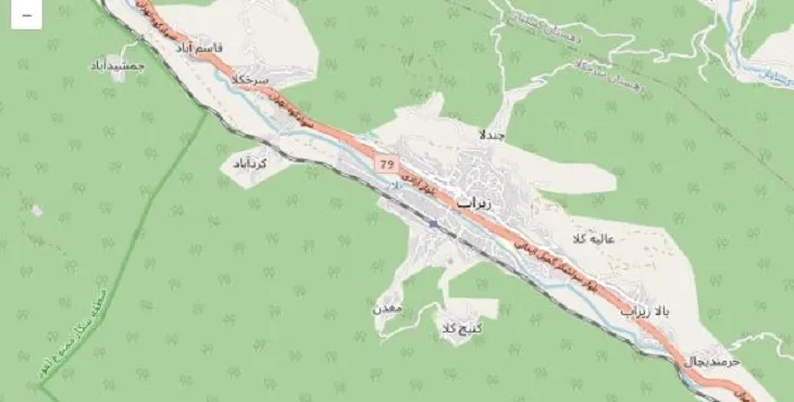 دانلود نقشه شهر زیرآب + pdf با کیفیت بالا