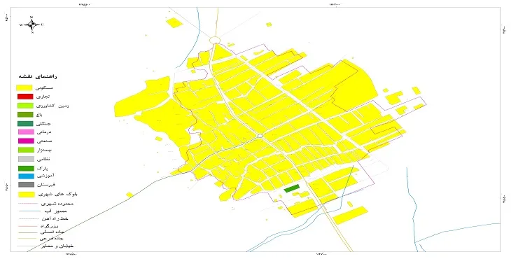 نقشه شیپ فایل (GIS) شهر تیتکانلو 1404 + عکس با کیفیت
