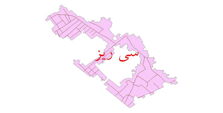 دانلود نقشه شیپ فایل شبکه معابر شهر سی ریز