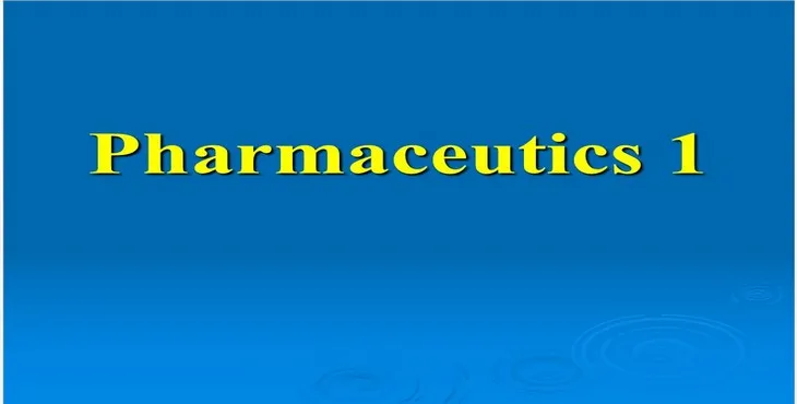 دانلود پاورپوینت فارماسیوتیکس