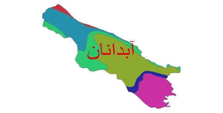 نقشه شیپ‌ فایل اقلیم‌شناسی شهرستان آبدانان + 7 لایه اقلیمی