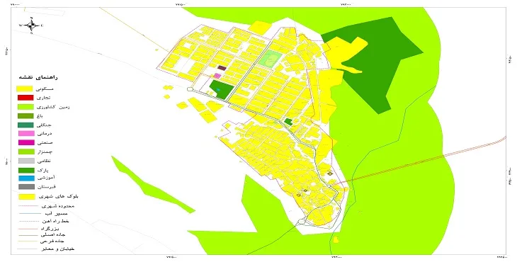 نقشه شیپ فایل (GIS) شهر جویم 1404 + عکس با کیفیت