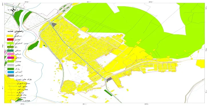 نقشه شیپ فایل (GIS) شهر کلیشاد و سودرجان 1404 + عکس با کیفیت