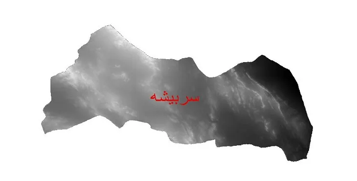 دانلود نقشه دم (DEM) شهرستان سربیشه | دقت 30 متر