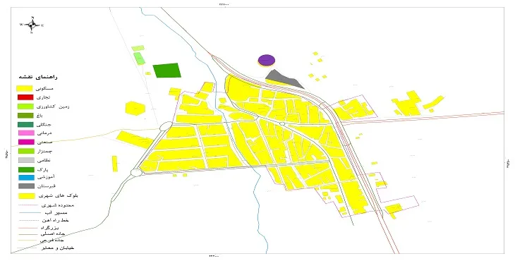 نقشه شیپ فایل (GIS) شهر فیروزآباد لرستان 1405 + عکس با کیفیت