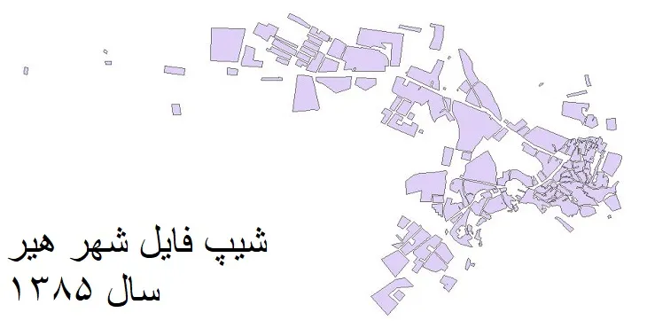 دانلود شیپ فایل بلوک آماری شهر هیر