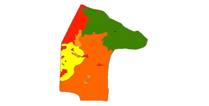 بروزترین نقشه شیپ فایل کاربری اراضی شهرستان هویزه + PDF