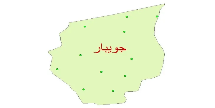 دانلود نقشه شیپ فایل کیفیت آب چاه های شهرستان جویبار