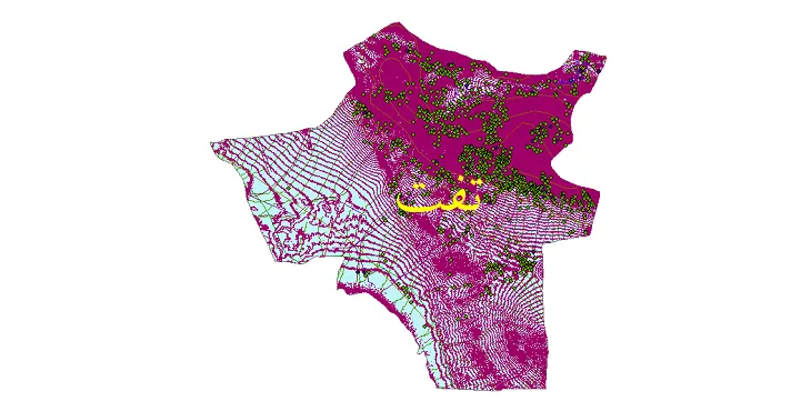 دانلود نقشه های شیپ فایل شهرستان تفت + کاملترین لایه GIS