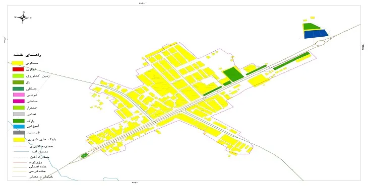 نقشه شیپ فایل (GIS) شهر سرمست 1404 + عکس با کیفیت