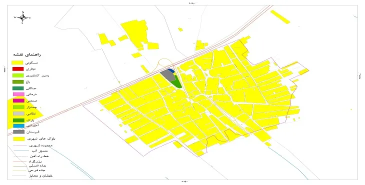 نقشه شیپ فایل (GIS) شهر کارچان 1405 + عکس با کیفیت