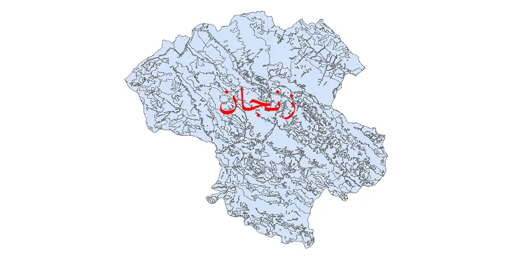 نقشه شیپ فایل (GIS) کاربری اراضی استان زنجان | با جزئیات کامل