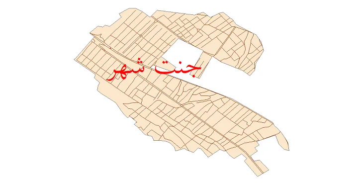 دانلود نقشه شیپ فایل شبکه معابر شهر جنت شهر