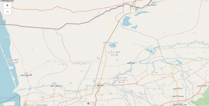 دانلود نقشه شهرستان آق قلا + pdf با کیفیت بالا