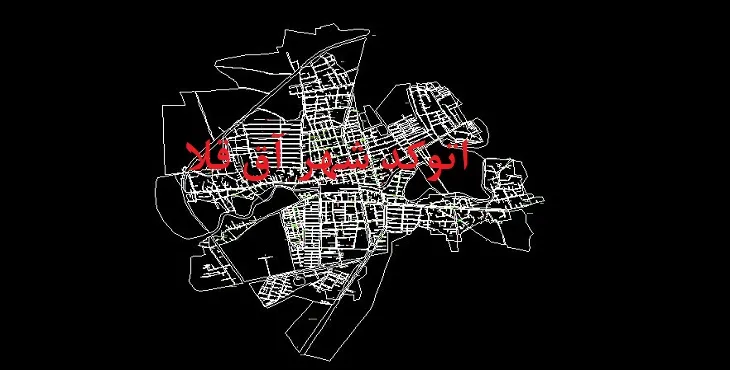 دانلود نقشه اتوکد شهر آق قلا