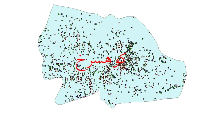 دانلود نقشه جمعیت نقاط شهری و روستایی شهرستان کوهسرخ از سال 1335 تا 1395
