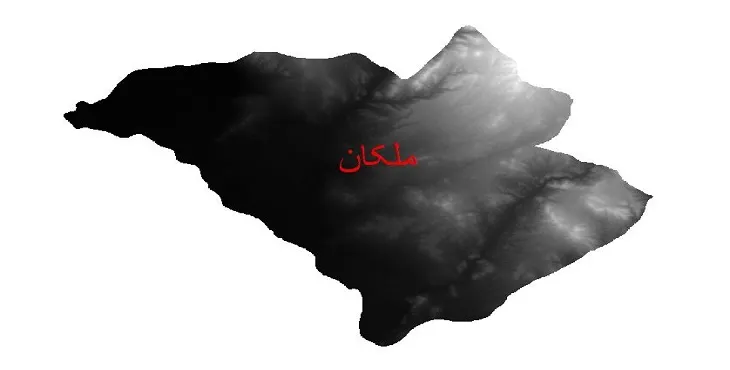 دانلود نقشه دم (DEM) شهرستان ملکان | دقت 30 متر