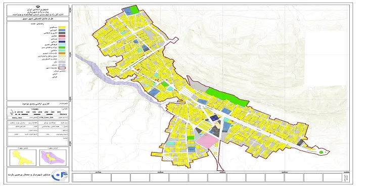 دانلود نقشه کاربری اراضی شهر سوق