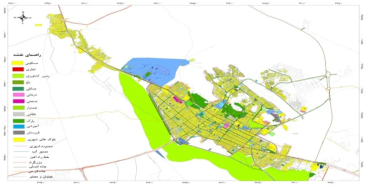 نقشه شیپ فایل (GIS) شهر شهرکرد 1404 + عکس با کیفیت