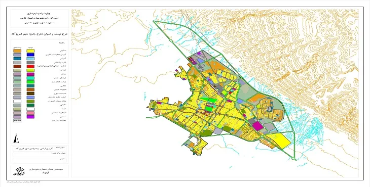 دانلود آلبوم نقشه های طرح جامع شهر فیروزآباد
