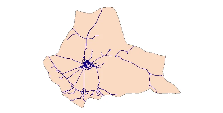 جدیدترین نقشه شیپ فایل راه های شهرستان گناباد + PDF