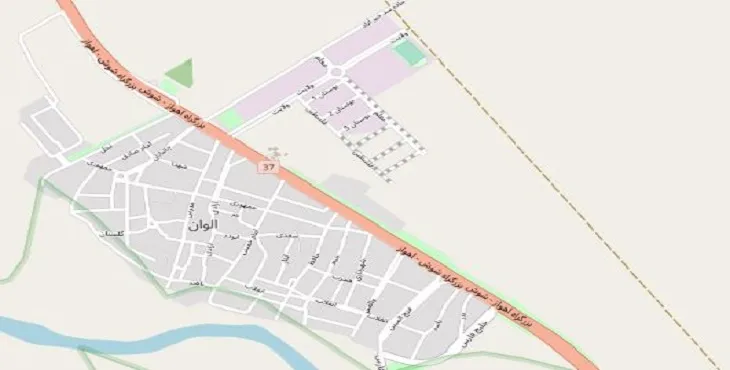 دانلود نقشه شهر الوان + pdf با کیفیت بالا