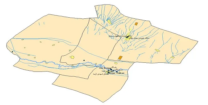 دانلود نقشه های شیپ فایل شهرستان هرند + کاملترین لایه GIS