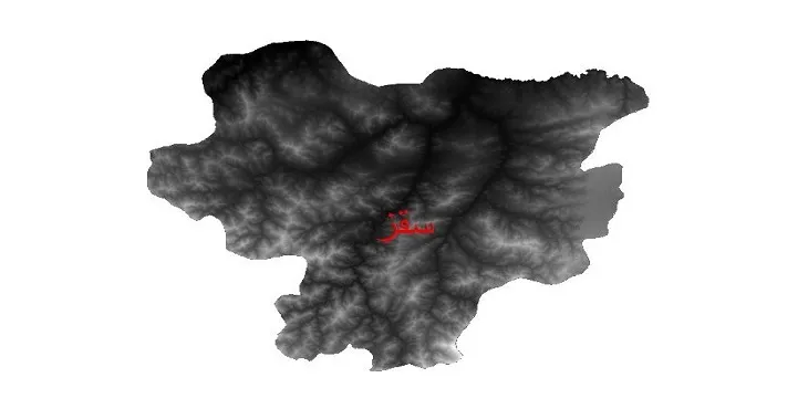 دانلود نقشه دم (DEM) شهرستان سقز | دقت 30 متر