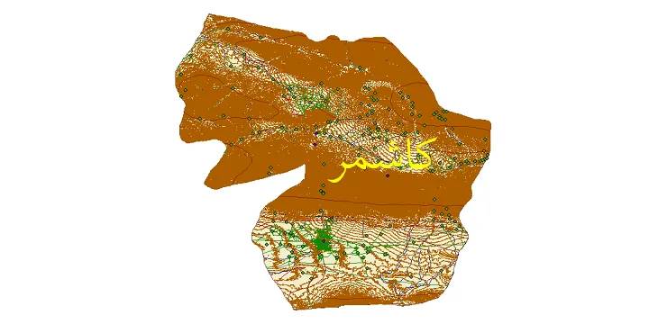 دانلود نقشه های شیپ فایل شهرستان کاشمر + کاملترین لایه GIS