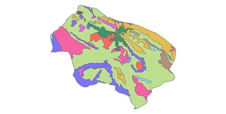 بروزترین نقشه شیپ فایل کاربری اراضی شهرستان ملکشاهی + PDF