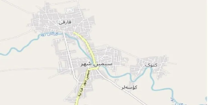 دانلود نقشه سیمین شهر + pdf با کیفیت بالا
