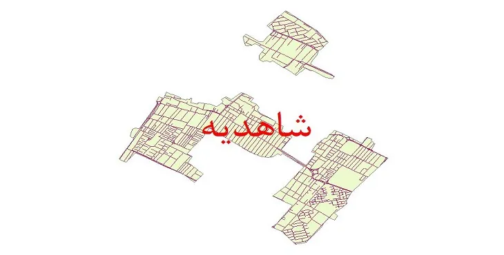 دانلود نقشه شیپ فایل شبکه معابر شهر شاهدیه