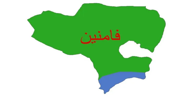 نقشه شیپ‌ فایل اقلیم‌شناسی شهرستان فامنین + 7 لایه اقلیمی