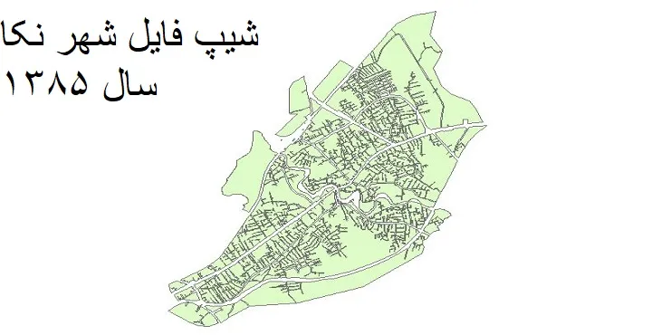 دانلود شیپ فایل بلوک آماری شهر نکا