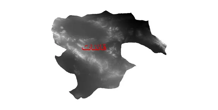 دانلود نقشه دم (DEM) شهرستان قائنات | دقت 30 متر