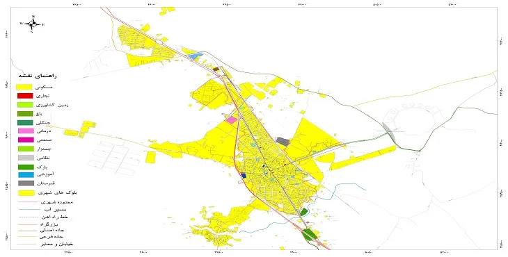 نقشه شیپ فایل (GIS) شهر عجبشیر 1404 + عکس با کیفیت