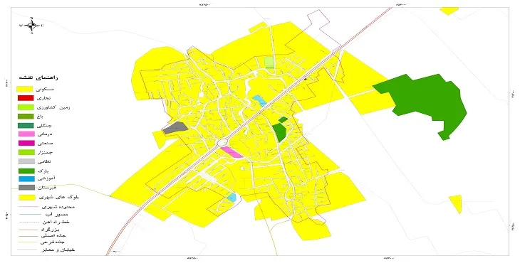 جدیدترین نقشه شهر خان ببین | قابل چاپ + کیفیت بالا