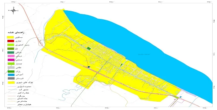 نقشه شیپ فایل (GIS) شهر کلاچای 1405 + عکس با کیفیت