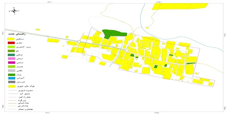 نقشه شیپ فایل (GIS) شهر هیدوج 1404 + عکس با کیفیت