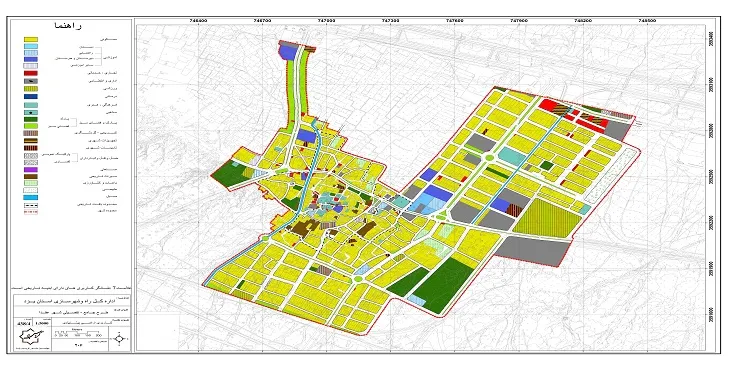 دانلود نقشه کاربری اراضی شهر عقدا | وضع موجود+پیشنهادی